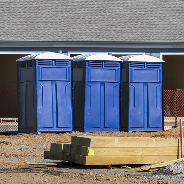 how often are the porta potties cleaned and serviced during a rental period in Milan